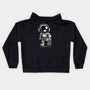 Astronaut Soccer Kids Hoodie